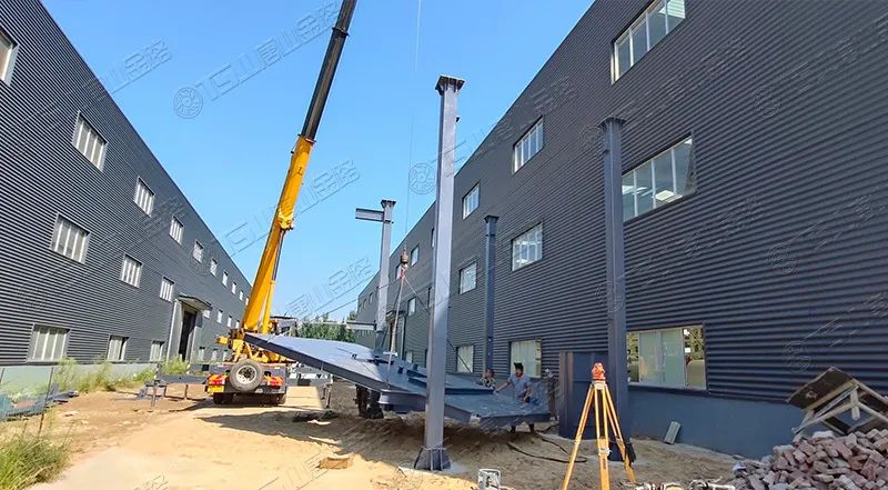 唐山金路廠區(qū)打造小型制砂樓，供客戶帶料試機